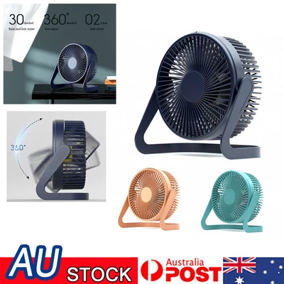 $18.99 • Buy Portable 360° Rotating Mini USB Desk Fan Tabletop Cooling Fan Quiet