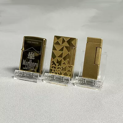 15pcs Clear Display Stands Acrylic For Lighter Collection Zippo DuPont Dunhill • $21.89