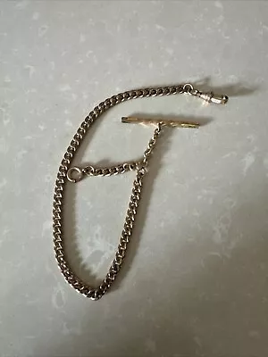 Vintage Gold Filled Pocket Watch Chain 11” • $27