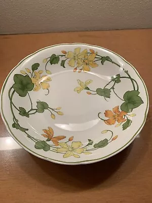 Villeroy & Boch Geranium 8” Soup Salad Bowl Germany Mettlach Yellow Flower • $15.99