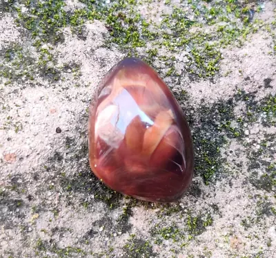 Natural Mexican Fire Agate Fancy Shape Gemstone Cabochon Size 12x18 MM • $29.99