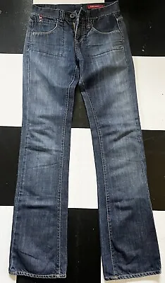 Miss Sixty Y2k Vintage Low Rise Flare Blue Jeans 25 Made In Italy Rare • $75