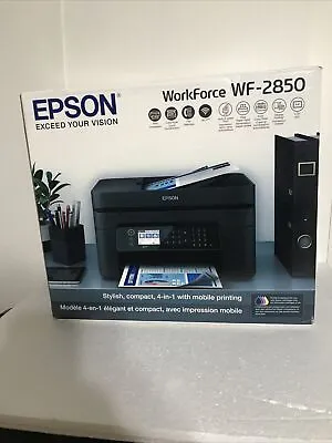 Epson Work Force WF-2850 Color Inkjet All-In-One Printer - White • $29.95