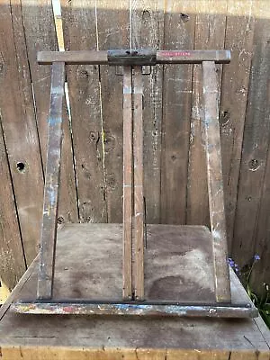 Vintage MCM Anco Bilt Tabletop Easel Wood Stand Art Display - Portable Easel  • $45