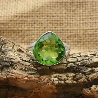 Peridot Gemstone 925 Sterling Silver Ring Mother's Day Jewelry All Size RM-234 • $14.05