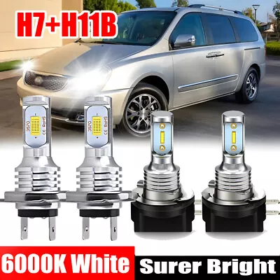 For Kia Sportage 2011-2016 Kit H7 H11B LED Headlight High Low Beam Combo Bulbs • $23.98