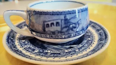 ANTIQUE Baltimore Ohio Railroad China Demitasse Cup&Saucer Lamberton Excellent • $68.98