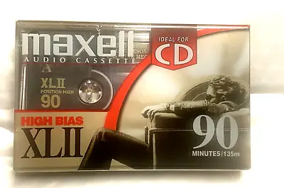 Maxell XL II High Bias 90 Minute Type II Blank Audio Cassette Tape New & Sealed • $11.95