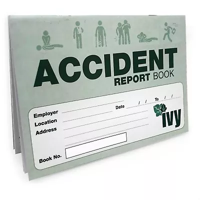 Ivy - Accident Report Book - 14.7 X 21cm - 48 Pages - BK1021 • £3.99