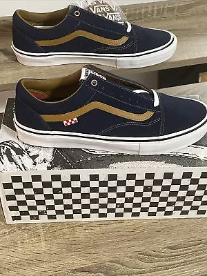 Vans Skate Old Skool Men’s 13M Navy/Brown • $49.95