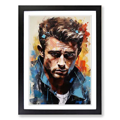 James Dean Expressionism Wall Art Print Framed Canvas Picture Poster Decor • £34.95