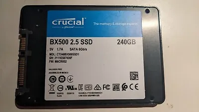 Crucial BX500 240GB SSD SATA 2.5 Inch. • £27