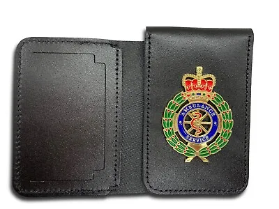 Ambulance Service Leather Warrant Card Holder • £19.99