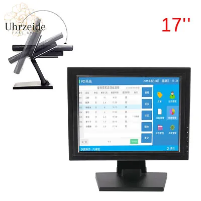 17'' 1280*1024 Portable LED Touch Screen VGA Monitor LCD Display For POS/PC • $123.50