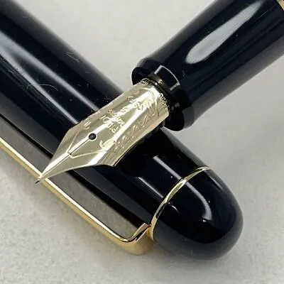 £140.46 • Buy Pilot Namiki Custom 74 Soft Fine 14K Nib Tested Fountain Pen Black/Gold Trim