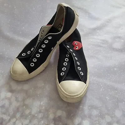 £12.50 • Buy Size UK 9 - Converse Play Comme Des Garcons Chuck Taylor OX  Low Tops