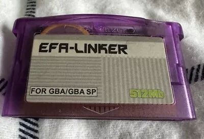 WORKING EFA-LINKER 512mb ROM Gameboy Advance Cartridge Nintendo GBA GBA SP • £9.99