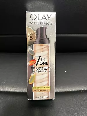 Olay Total Effects 7 In One Tone Correcting CC Cream - SPF 15 - Light To Medium • $17