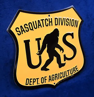 SASQUATCH DIVISION -*US MADE*- Embossed Metal Sign - Man Cave Garage Bar Décor • $19.95