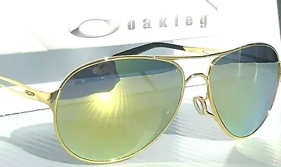 NEW Oakley CAVEAT Gold POLARIZED Galaxy Gold Mirror Womens Aviator Sunglass 4054 • $158.88