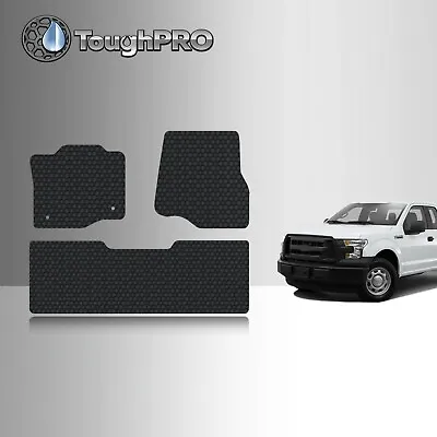 ToughPRO Floor Mats Black For Ford F-150 Super Cab All Weather 2015-2024 • $69.95