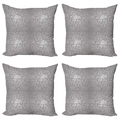 Damask Pillow Cushion Set Of 4 Royal Paisley Pattern • £20.99