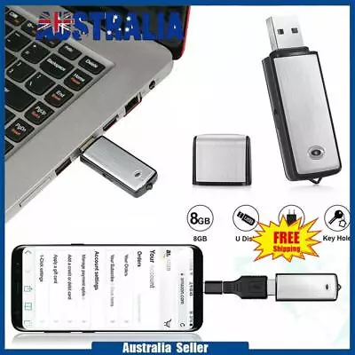 8GB USB Digital Sound Voice Recorder Audio Record Pen Dictaphone Memory Stick AU • $17.43