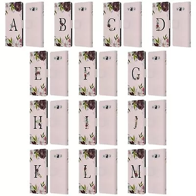 Nature Magick Floral Black Monogram 1 Leather Book Case For Samsung Phones 3 • $22.95