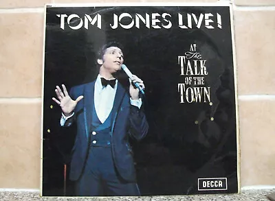 TOM JONES - LIVE AT TALK OF THE TOWN - VINYL LP - MONO IN VGC - Play Tested ! • £3.20