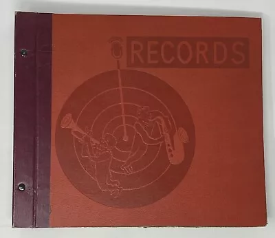 78 Rpm Record Storage Binder Case 78 10” Shellac Carrying Case Book Red Holds 10 • $19.99