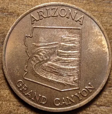 $9 • Buy 1912 Phoenix, Arizona Grand Canyon 48th State Saguaro Cactus Flower Shell Token