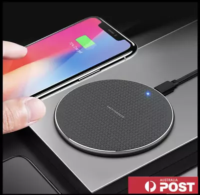 Qi Wireless Charger Charging Pad For IPhone 13 12 11 Pro Max Samsung S21 S20 • $7.50