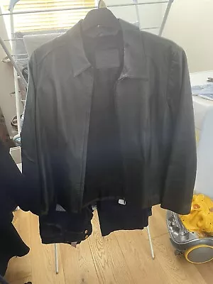 Marks And Spencer Real Leather Jacket 14 • £30