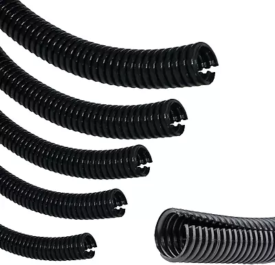 Corrugated Wire Tube Cable Protection Pipe Slit Flexible Car Tubing/Trunking 50 • £74.41