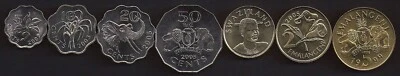$5.50 • Buy SWAZILAND 5 Cents - 5 Emalangeni 1999-07, 7 Pc Coin Set, KM 45-52 UNCIRCULATED