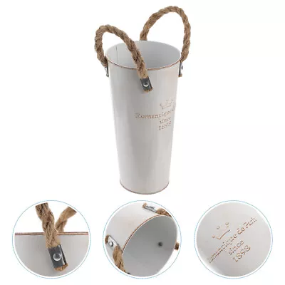 Rustic Milk Can Flower Vase For Home Decor-SG • £13.49