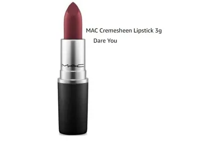 £16.50 • Buy New MAC Creme Sheen Lipstick Shade Dare You Full Size Boxed 3G