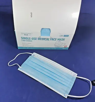 50 Disposable Medical Face Masks 3 Ply - Type IIR EN14683 Non Sterile Single Use • £3.98
