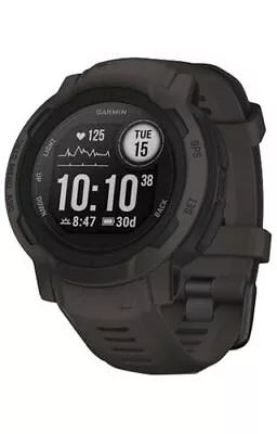 Garmin - Graphite 010-02626-00 Instinct 2 RESIN BLACK Digital Quartz Watch • $478.50