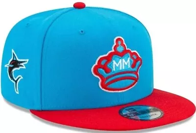 New Era 9Fifty MLB Miami Marlins Blue/Red City Connect Snapback - OSFM • $34.50