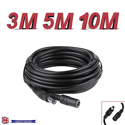 £3.20 • Buy DC Power Supply Extension Cable Wire 12V For CCTV Camera/DVR/PSU Lead 3M/5M/10M