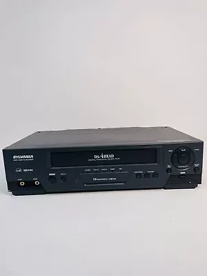 Sylvania VCR 6240VC 4-Head VHS Video Cassette Player - TESTED WORKS No Remote • $49.98