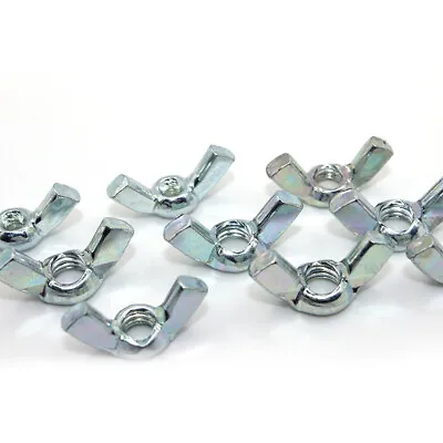 M6 Wing Nuts Zinc Butterfly Nuts To Fit Bolts Screws Bzp Grd 4 Din 315 • £3.42