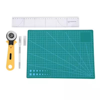 Paper Fabric Leather Cutting Tool Handmade Crafting Tool Kit Cutting Mat • $26.05