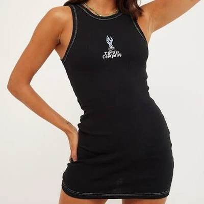 $44 • Buy THRILLS Ribbed Bodycon Mini Dress Size 8