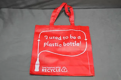 Genuine Original Coca Cola Shopping Bag Made With Recycled Bottles In Red Colour • £9.99