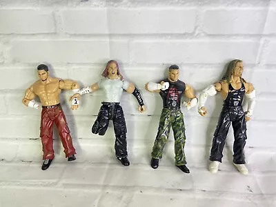 2003 Jakks Pacific WWE Matt Jeff Hardy Boys Wrestling Action Figures Lot Of 4 • $15.99