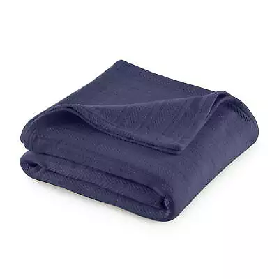 Vellux 100% Cotton Blanket - Soft Breathable Cozy & Lightweight Thermal Blanket • $30.07