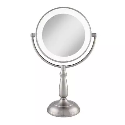 Zadro Makeup Mirror 7.5 X17.25  Smart Touch Dimming LED Bi-View In Satin Nickel • $143.58