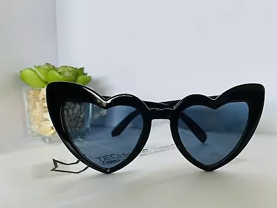 Love Heart Oversized Retro Lolita Cat Eye Women Sunglasses 400 Uv Uk • £4.99